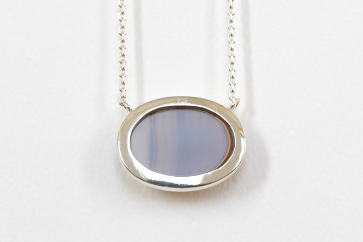 アゲートネックレス裏面